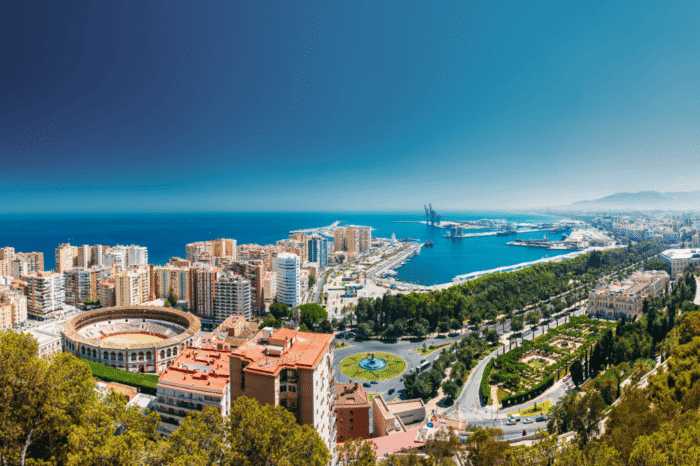 Malaga pohled na město